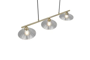 ELUNA - Wisząca lampa nowoczesna 3xE27 - kolor złoty i odcienie złota