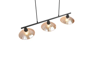 ELUNA - Wisząca lampa nowoczesna 3xE27 - kolor czarny