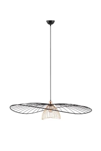 LAURIS - Wisząca lampa nowoczesna 1xE27 - kolor czarny