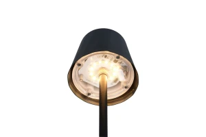 DIAZ IP44 - Lampa stołowa 1xLED zintegrowany 2700-6500K - kolor czarny
