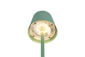 DIAZ IP44 - Lampa stołowa 1xLED zintegrowany 2700-6500K - kolor zielony