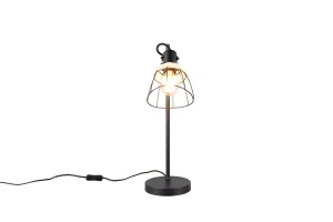 JEROME - Lampa stołowa 1xE27 - kolor czarny