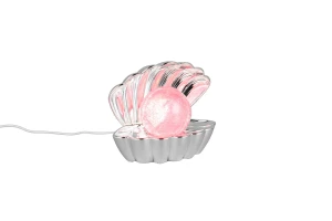 SHELLY - Lampa stołowa 1xLED zintegrowany RGBK - kolor srebrny i odcienie srebra