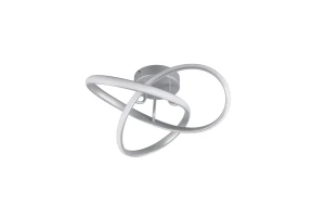 MEO - Nowoczesna lampa sufitowa 1xLED zintegrowany 3000K - kolor srebrny i odcienie srebra