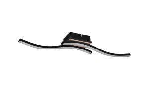 ROUTE - Nowoczesna lampa sufitowa 2xLED zintegrowany 3000K - kolor drewno jasne i ciemne