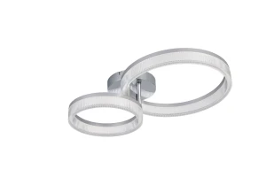 MOVA - Nowoczesna lampa sufitowa 1xLED zintegrowany 4000K - kolor srebrny i odcienie srebra