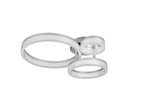 MOVA - Nowoczesna lampa sufitowa 1xLED zintegrowany 4000K - kolor srebrny i odcienie srebra