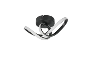 RUSA - Nowoczesna lampa sufitowa 1xLED zintegrowany 3000K - kolor czarny