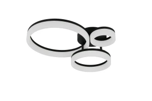 SCOPE - Nowoczesna lampa sufitowa 1xLED zintegrowany 3000K - kolor czarny