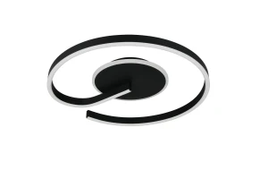 CALLE - Nowoczesna lampa sufitowa 1xLED zintegrowany 2300-3000-4000K - kolor czarny