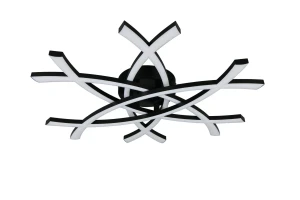 POLLOCK - Nowoczesna lampa sufitowa 1xLED zintegrowany 3000K - kolor czarny