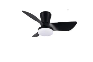 RANDERS - Lampa z wentylatorem 1xLED zintegrowany 2700-6000K - kolor czarny