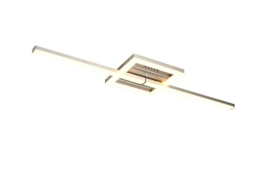 VIALE - Nowoczesna lampa sufitowa 1xLED zintegrowany 3000K - kolor srebrny i odcienie srebra