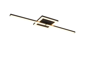 VIALE - Nowoczesna lampa sufitowa 1xLED zintegrowany 3000K - kolor czarny