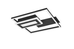 SPIRO - Nowoczesna lampa sufitowa 1xLED zintegrowany 3000K - kolor czarny