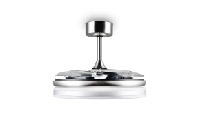 VOLDA - Nowoczesna lampa sufitowa 1xLED zintegrowany 2700-6500K - kolor srebrny i odcienie srebra