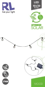 MOOD HYBRID IP44 - Wisząca lampa zewnętrzna 10xInny 2700K - kolor czarny