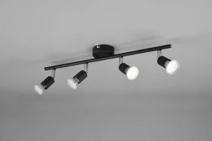 PARIS - Lampa sufitowa - reflektorki 4xGU10 - kolor czarny