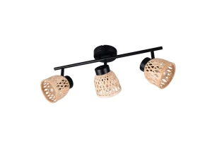 LAURENT - Lampa sufitowa - reflektorki 3xE14 - kolor czarny