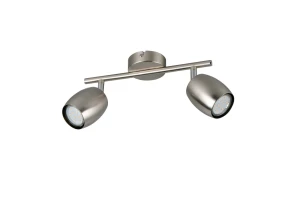 NANCY - Lampa sufitowa - reflektorki 2xGU10 - kolor srebrny i odcienie srebra