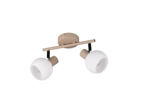 BOBA - Lampa sufitowa - reflektorki 2xE14 - kolor beżowy