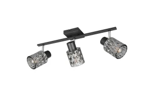 JACK - Lampa sufitowa - reflektorki 3xE27 - kolor czarny