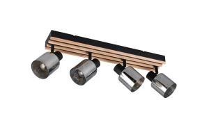 TRAVIA - Zewnętrzna lampa sufitowa 4xE14 - kolor czarny