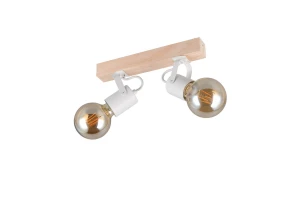 LYNAR - Lampa - montaż do sufitu i ścian 2xE27 - kolor biały