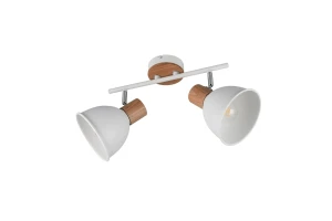 DELUME - Lampa - montaż do sufitu i ścian 2xE27 - kolor biały