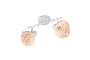 CALVI - Lampa sufitowa - reflektorki 2xE14 - kolor biały