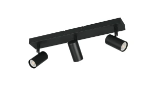 TARYN - Reflektorek ścienny 3xGU10 - kolor czarny