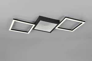 GELO - Nowoczesna lampa sufitowa 1xLED zintegrowany 3000K - kolor czarny