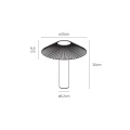 Lampa ogrodowa stojąca Amelie brązowa wys. 30cm. 15W 3000K CRI>90 IP65