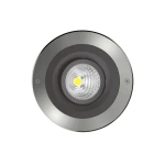 MOOM oprawa gruntowa LED uchylna ściemnialna Nickel Matt matowy nikiel Ø18,5 cm 15W 3000K IP67