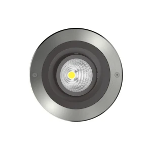 MOOM oprawa gruntowa LED uchylna ściemnialna Nickel Matt matowy nikiel Ø18,5 cm 15W 3000K IP67
