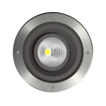 MOOM oprawa gruntowa LED uchylna ściemnialna Nickel Matt matowy nikiel Ø22 cm 15W 3000K IP67 1985lm