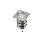 Blak-5 mini oprawa gruntowa pod moduł LED chrom szczotkowany stal 304 Ø5 cm IP65