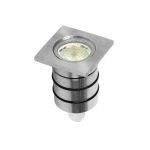 Blak-5 mini oprawa gruntowa GU10 Mini chrom szczotkowany stal 304 Ø5 cm IP65