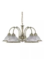 american-diner-lampa-wiszaca-5xe27-antyczny-mosiadz-szklo-ryflowane-62cm