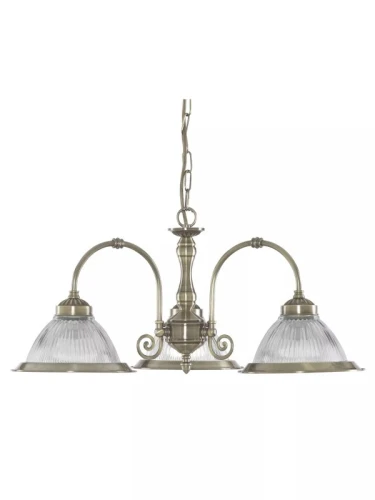 american-diner-lampa-wiszaca-3xe27-antyczny-mosiadz-szklo-ryflowane-62cm