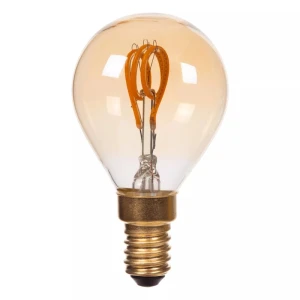 P45 amber 2200K żarówka filament LED E14 3W dimmable 4,5cm