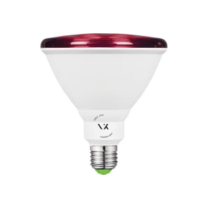 Żarówka LED E27 PAR38 czerwona 15W IP65 30°