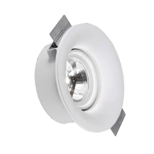 Okrągła ruchoma oprawa gipsowa trimless R111/G53 Ø23cm głębokość 8,6cm do malowania IP20
