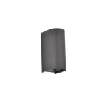 Dust antracytowy kinkiet zewnętrzny LED 12W 3000K CRI90 IP65 regulowany góra-dół