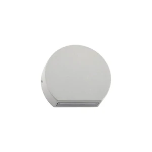 Lun szara oprawa zewnętrzna ścienna LED 3W 3000K IP54 10cm