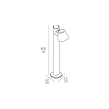 kover-rdzawy-braz-slupek-ogrodowy-led-12w-cri90-ip65-60cm