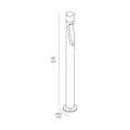 Korn antracyt słupek ogrodowy LED 6W CRI90 IP65 80cm