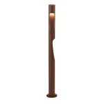 Korn rdzawy brąz 3000K obrotowy słupek ogrodowy LED 2x6W CRI90 IP65 80cm