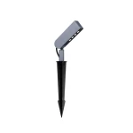 Robi kompaktowy z grotem szaro-piaskowy reflektor ogrodowy LED DC24V 5W 3000K CRI90 IP65