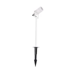 Beke biały regulowany cylindryczny reflektor ogrodowy wbijany GU10 66,8cm IP54